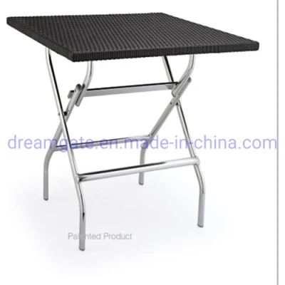 Eash Limpiar Comedor Mesa de luz pequeña mesa plegable de aluminio