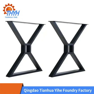 Moderno plegado cuadrado aluminio telescópico Muebles hidráulicos Mesa de altura ajustable Muebles de restaurante de pata de mesa de metal