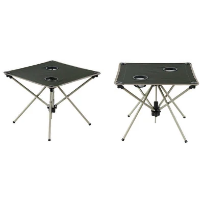  Mayorista moderno Hierro Negro Picnic al aire libre Mesa plegable Camping
