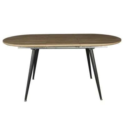 Inicio interiores modernos muebles de madera MDF en el exterior de mármol transferido Comedor Extensible mesa plegable para sala de estar Cocina