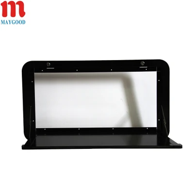  800X400mm buen Precio Tamaño personalizado plegable Negro remolque caravana externa Mesa de picnic