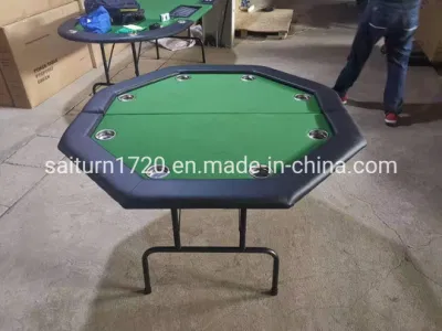  Mesa de póquer plegable Octangle con soporte de copa inoxidable