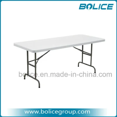  6 pies de altura ajustable de plástico moldeado superior tabla plegable