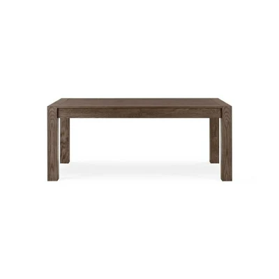 China fábrica suministro de alta calidad Turín Roble oscuro de madera grande Mesa de comedor extensible Sala de estar y mesa de restaurante clásicas