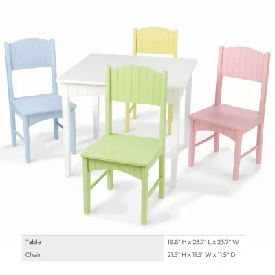  Los niños Los niños mesa y silla de madera muebles Set