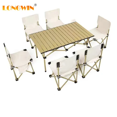 Bar con barbacoa tablas paraguas agujero cuadrado Base grande chimenea Camping extensible Pario plegable tenis de mesa y silla al aire libre