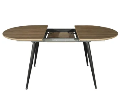 Inicio interiores modernos muebles de madera MDF en el exterior de mármol transferido Comedor Extensible mesa plegable para sala de estar Cocina