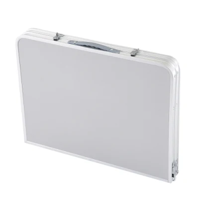 Mesa plegable de aluminio 3 pies altura ajustable, mesa de camping ligera y portátil