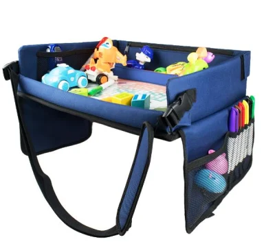  Actividad plegable portátil niños Mesa de asiento en el coche niños de viaje Bandeja de reproducción