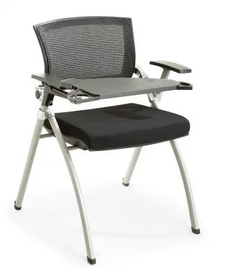  Oficina Tapizada Plegable Silla de Mesa con Brazo para Estudio de Adultos y Estudiantes en Sala de Conferencias con Tablero para Escribir en Venta.