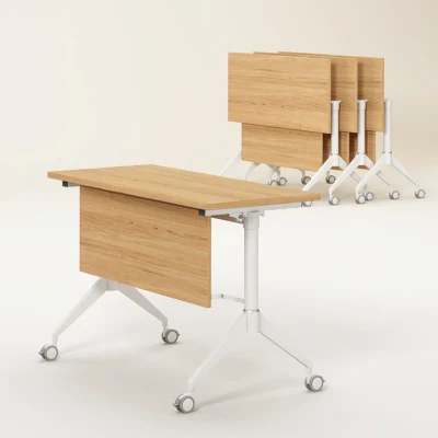 Escritorio de Madera de acero móvil portátil Mesa plegable de ordenador para la venta