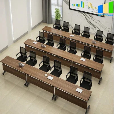  Mesa de Reuniones Ligera Ajustable Sala de Entrenamiento Escritorios Mesas y Sillas Apilables