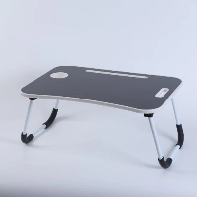 Comercio al por mayor Negro Home Plegable Portátil de madera mostrador con la pierna de metal