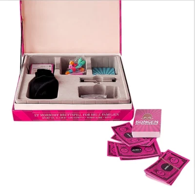  Plegable personalizado de cartón duro Juego de entretenimiento para adultos fiesta familiar