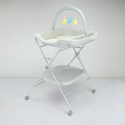 Baño plegable para bebés mesa de cambio Diseño moderno Organizador de bebés Nappy Tabla de cambio de pañal