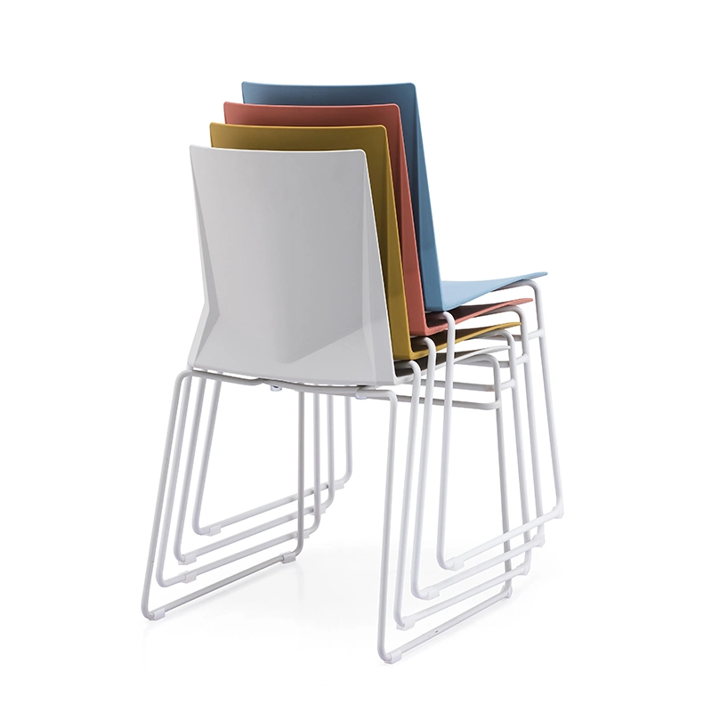 Modern PP Metal Legs Chairs Plastic Dining Room Chair