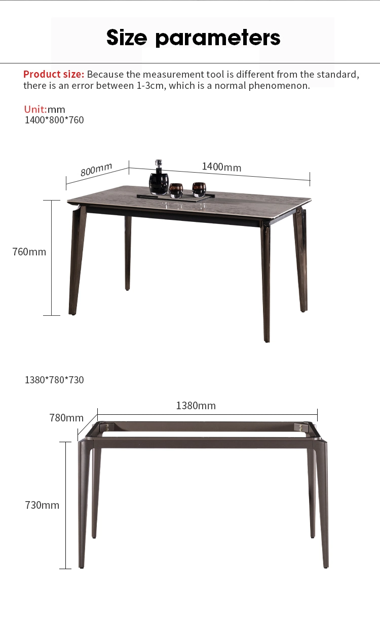 Home Furniture Coffee Metal Frame Leg Dining Folding Table