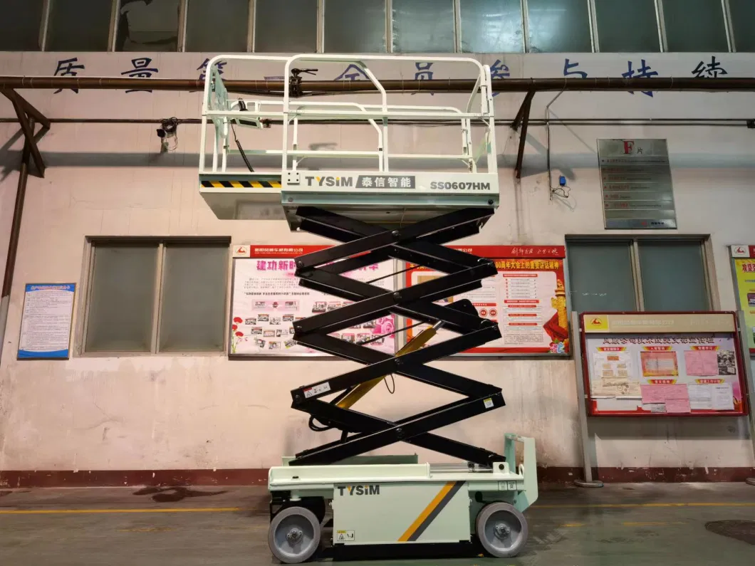 High-Altitude Operation Multifunctional Folding Mechanism Electric Standing Hydraulic Scissor Lifting Table