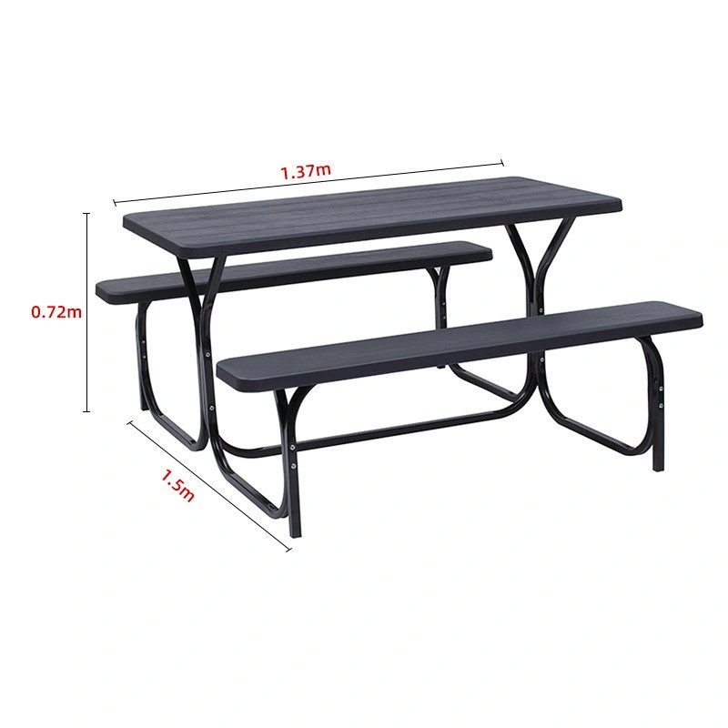 6FT Solid Height Adjustable Plastic Folding Table HDPE Blew Molding Home Furniture