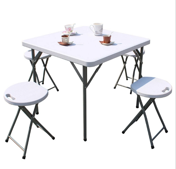 Square Outdoor Furniture Folding Table Picnic Rectangle Plastic Tables Portable Plastic Folding Tables