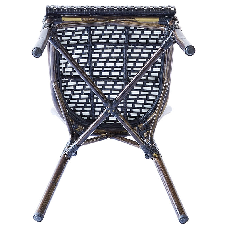 Stackable Rattan Aluminum Bamboo Outdoor Furniture Wedding Party Wicker French Bistro Chair