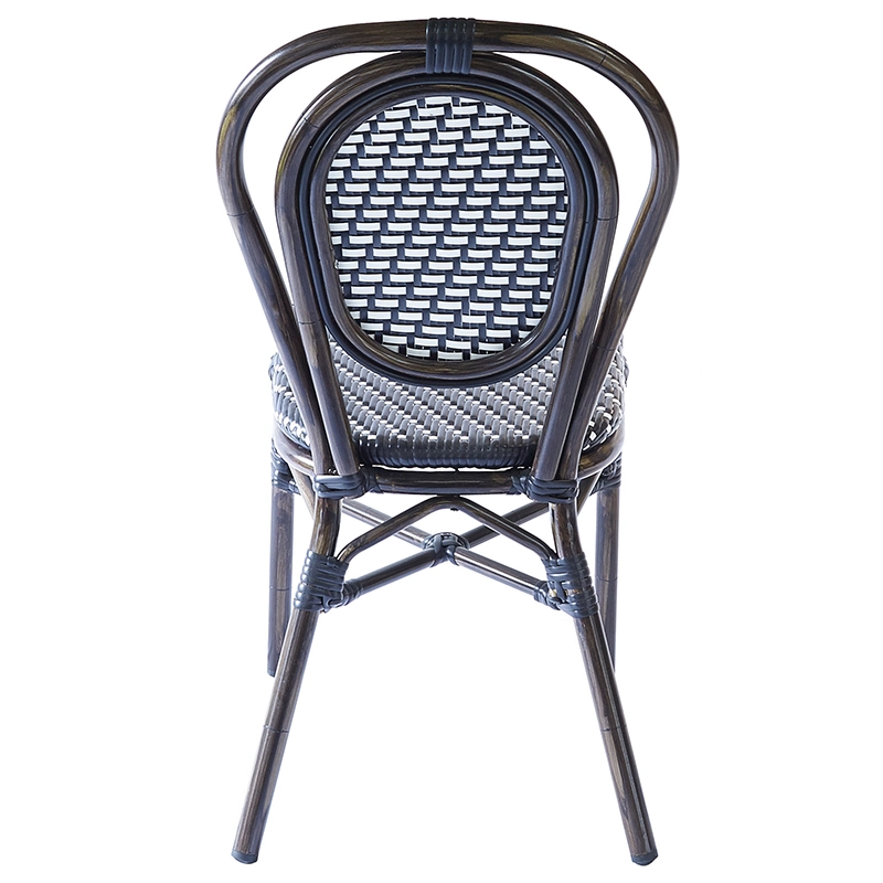 Stackable Rattan Aluminum Bamboo Outdoor Furniture Wedding Party Wicker French Bistro Chair