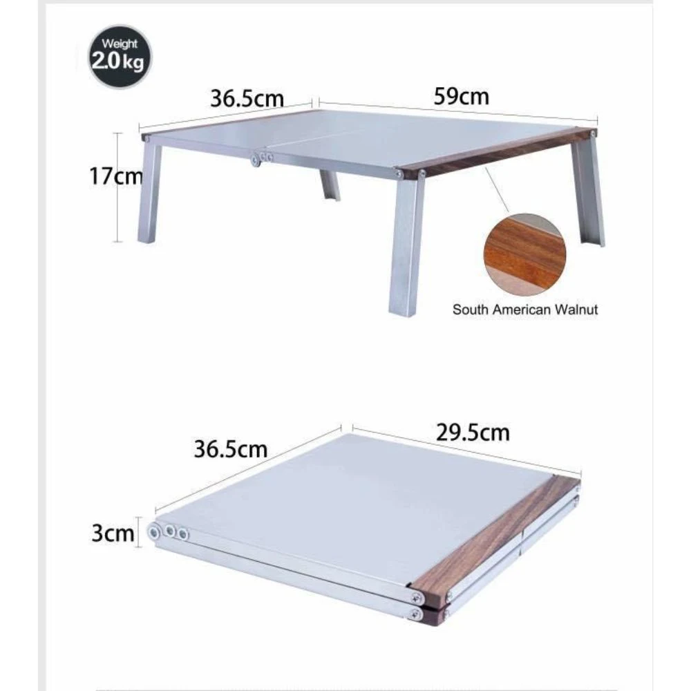 Folding Portable Stainless Steel Square Table for Outdoor Ci25312