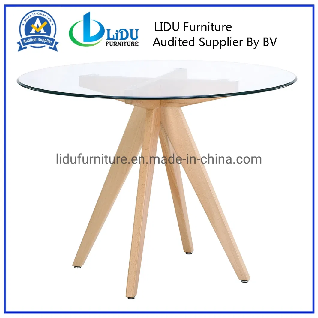 Folding Table Tray Wooden Side Table Natural Color