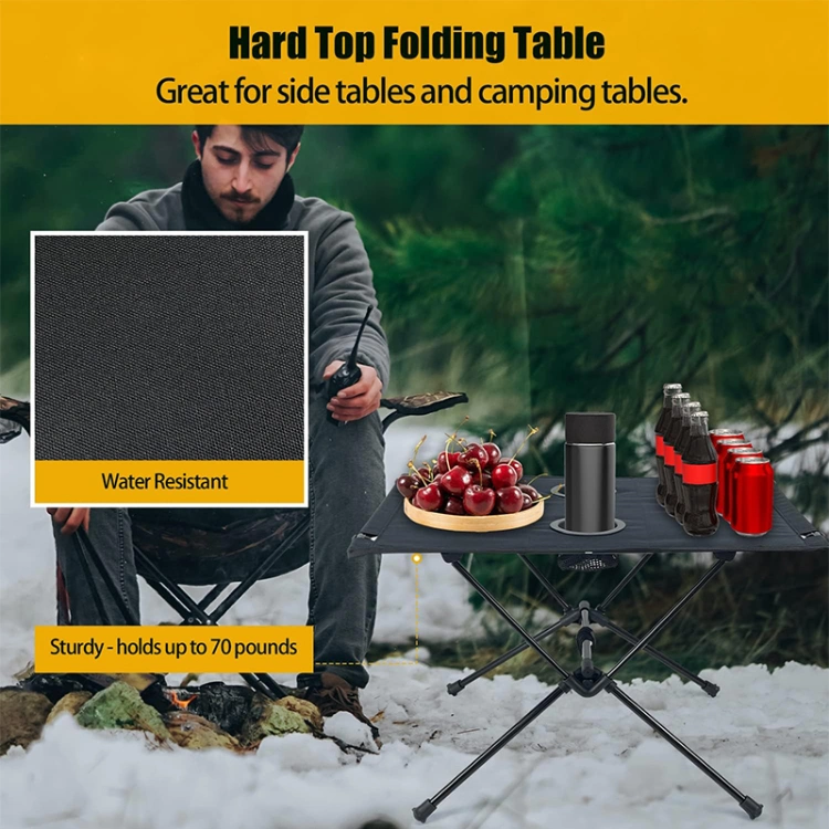 Oxford Lightweight Small Portable Folding Picnic Aluminum Camping Table