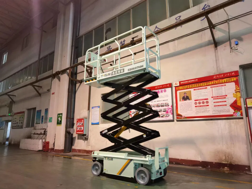 High-Altitude Operation Multifunctional Folding Mechanism Electric Standing Hydraulic Scissor Lifting Table