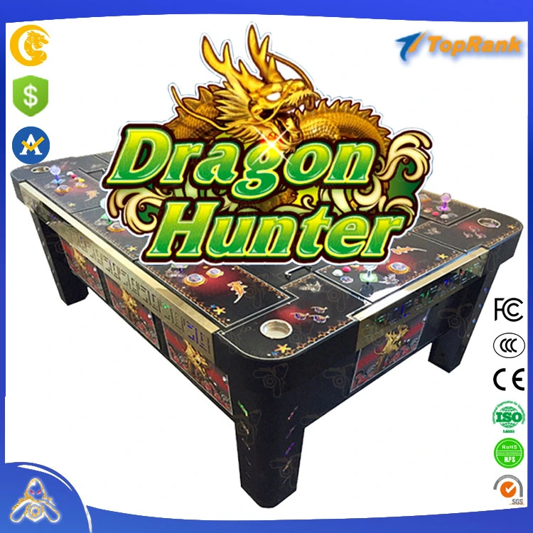 High Profit Coin Operated 8 Player 55 Inch Foldable Fish Game Table Dragon Hunter