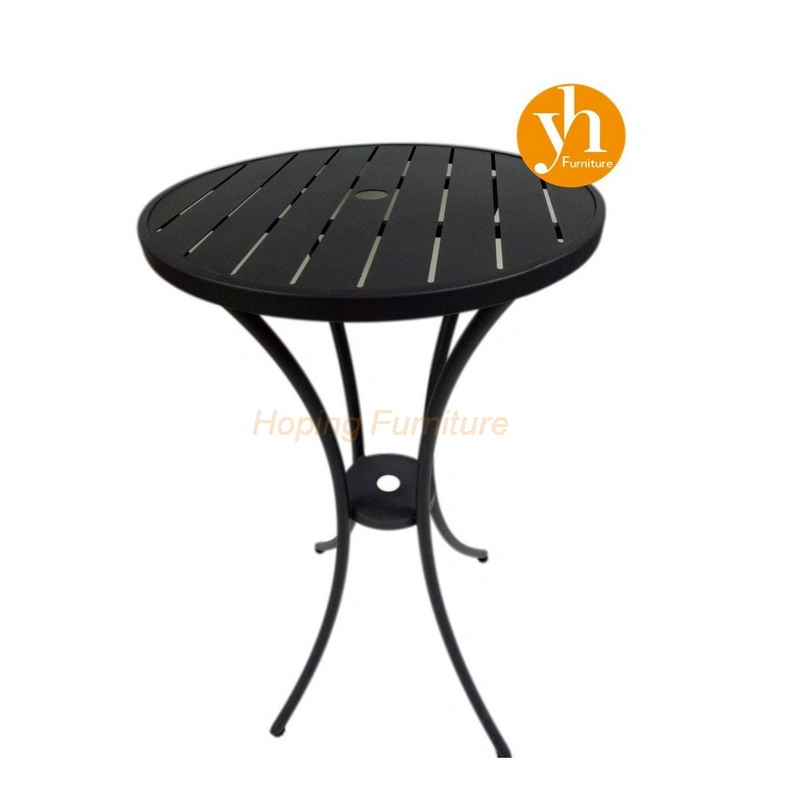 Wholesale Folding Bar Table High Table with Plastic Top and Steel Legs Cocktail Bar Table