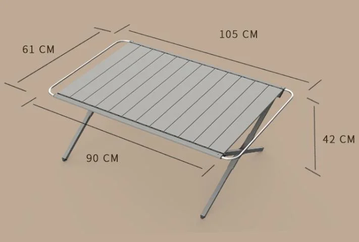 Outdoor Camping Aluminum Omelette Table Igt Tactical Lightweight Picnic Multi-Functional Portable Folding Omelette Table Stable Support