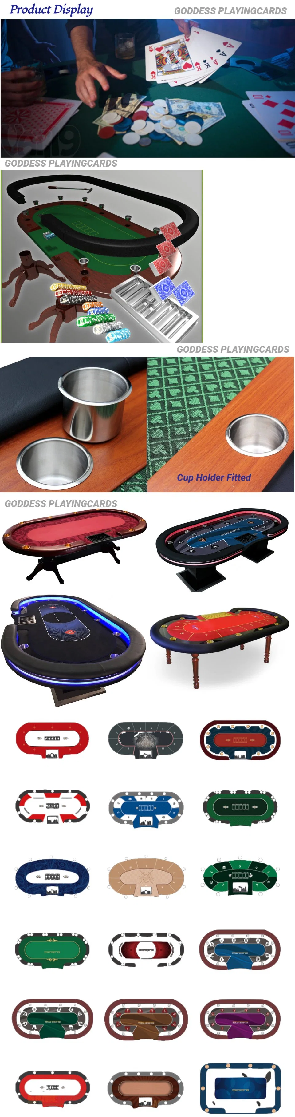 84 Inch Deluxe Folding Poker Table with Folding Steel Leg