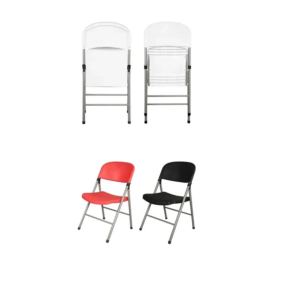 Wholesale Wedding Party Events PU Leather Garden Hotel Room Chair Commercial Stackable Metal Folding Chair