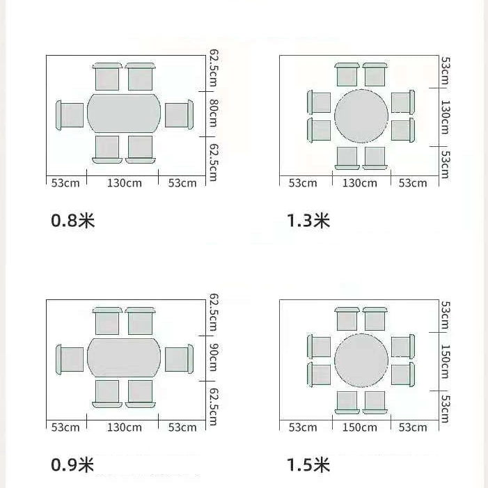 Rock Slab Dining Table and Chair Combination Modern Minimalist Italian Home Small Apartment Dining Table Retractable Folding Solid Wood Round Table