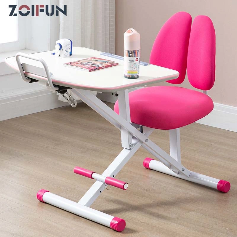 Wholesale Plastic Rectangle Folding Study Desk Furniture Sets Play Children Table and Chair for Kindergarten Kids Use