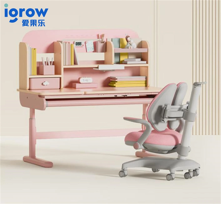 Igrow 2023 New Product Ergonomic Adjustable Table and Chair Set for Children