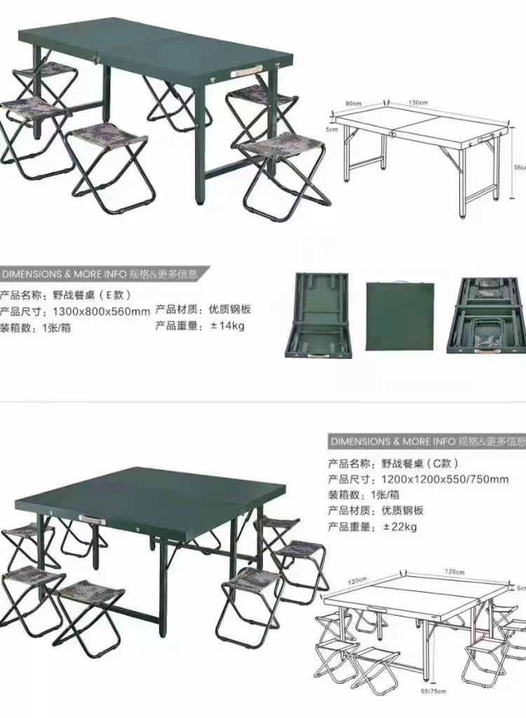 Folding Table and Chair Cover Portable Dining Table