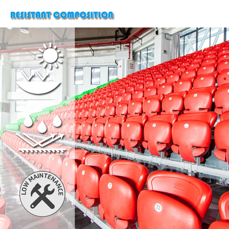 Anti-UV Plastic Folding Chair for Stadium, Soccer Stadium Tip up Seat, Gym VIP Chair