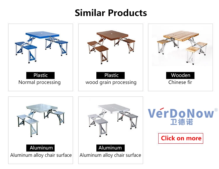 Commercial Folding Square Table Chair with Metal Legs