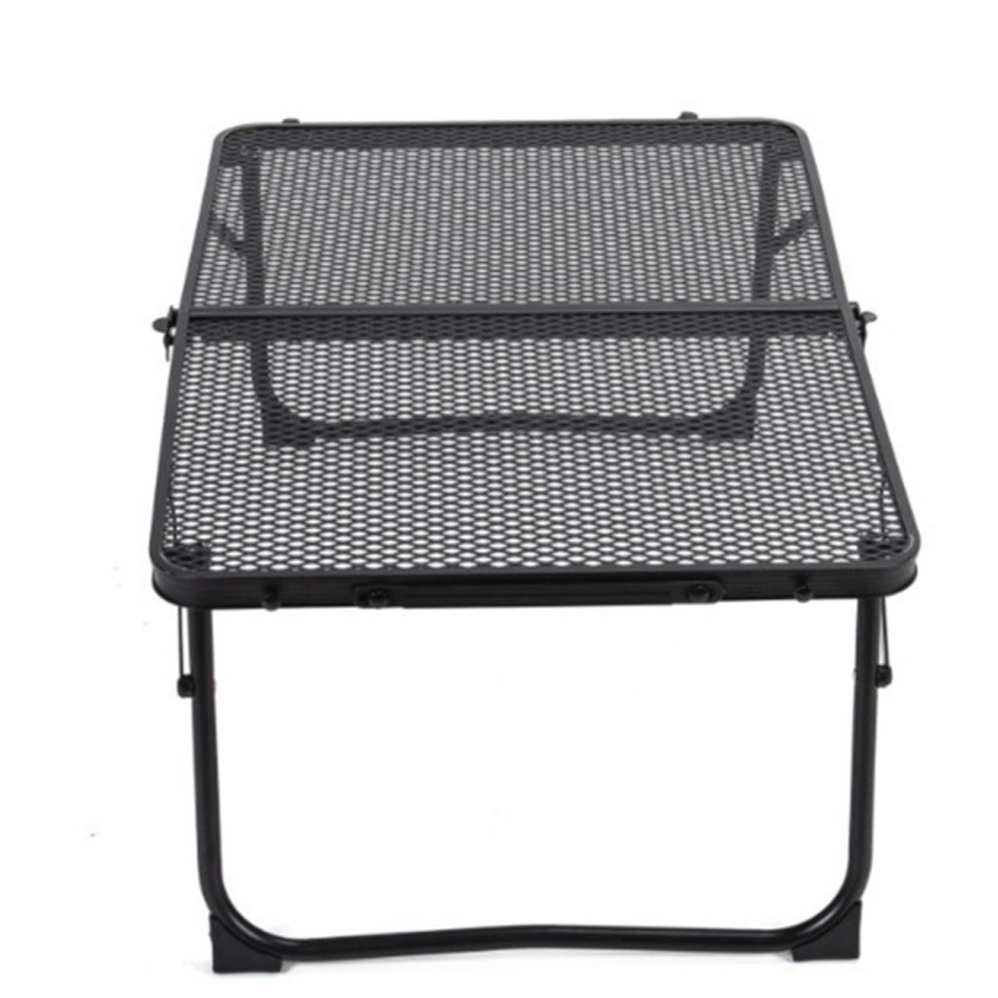 Folding Black Lightweight Portable Camping Mesh Table