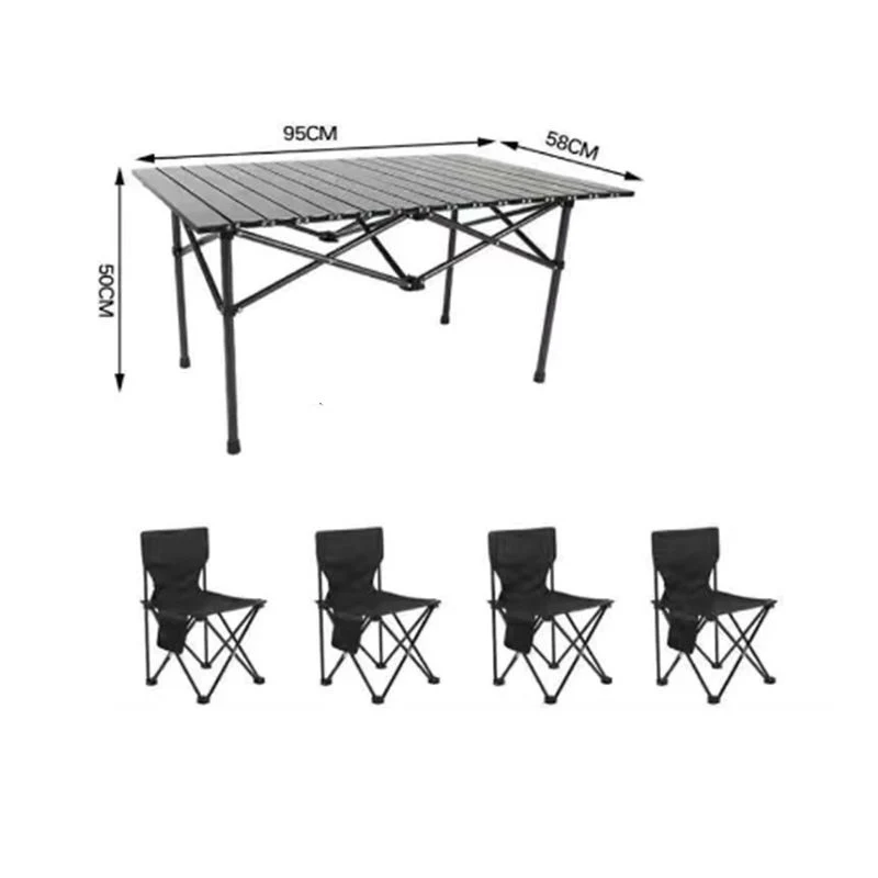 Hot Selling Camping Outdoor Folding Table and Chair Convenient Style Fishing Picnic Outing Car Table Convenient Storage