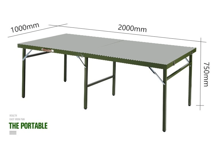 Outdoor Folding Table with Chair for Army Style