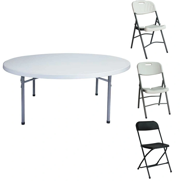 Plastic Chairs Outdoor Indoor Folding Dining Banquet Table