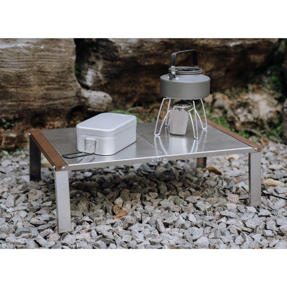 Folding Portable Stainless Steel Square Table for Outdoor Ci25312