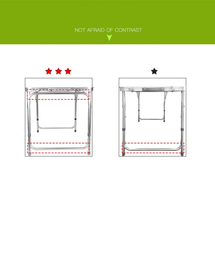 Outdoor Folding Table with Chair for Army Style