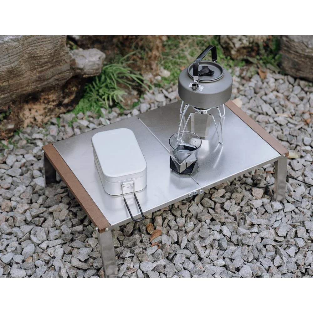 Folding Portable Stainless Steel Square Table for Outdoor Ci25312