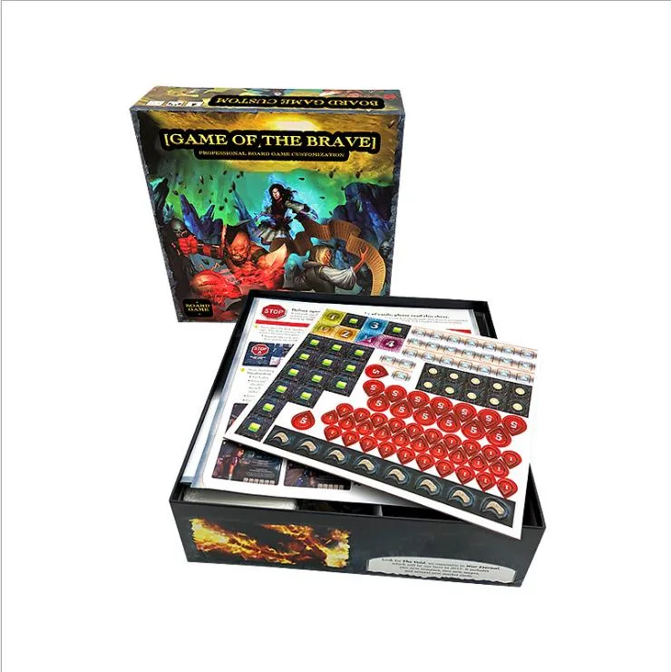 Custom Foldable Hard Paper Board Game Set for Adult Family Party Entertainment