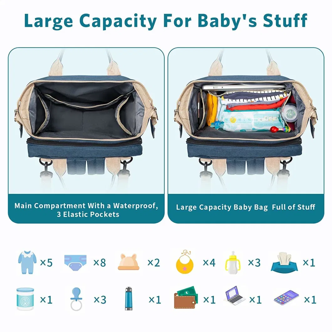 Multifunctional Travel Bassinet Foldable Baby Bed Portable Diaper Changing Station